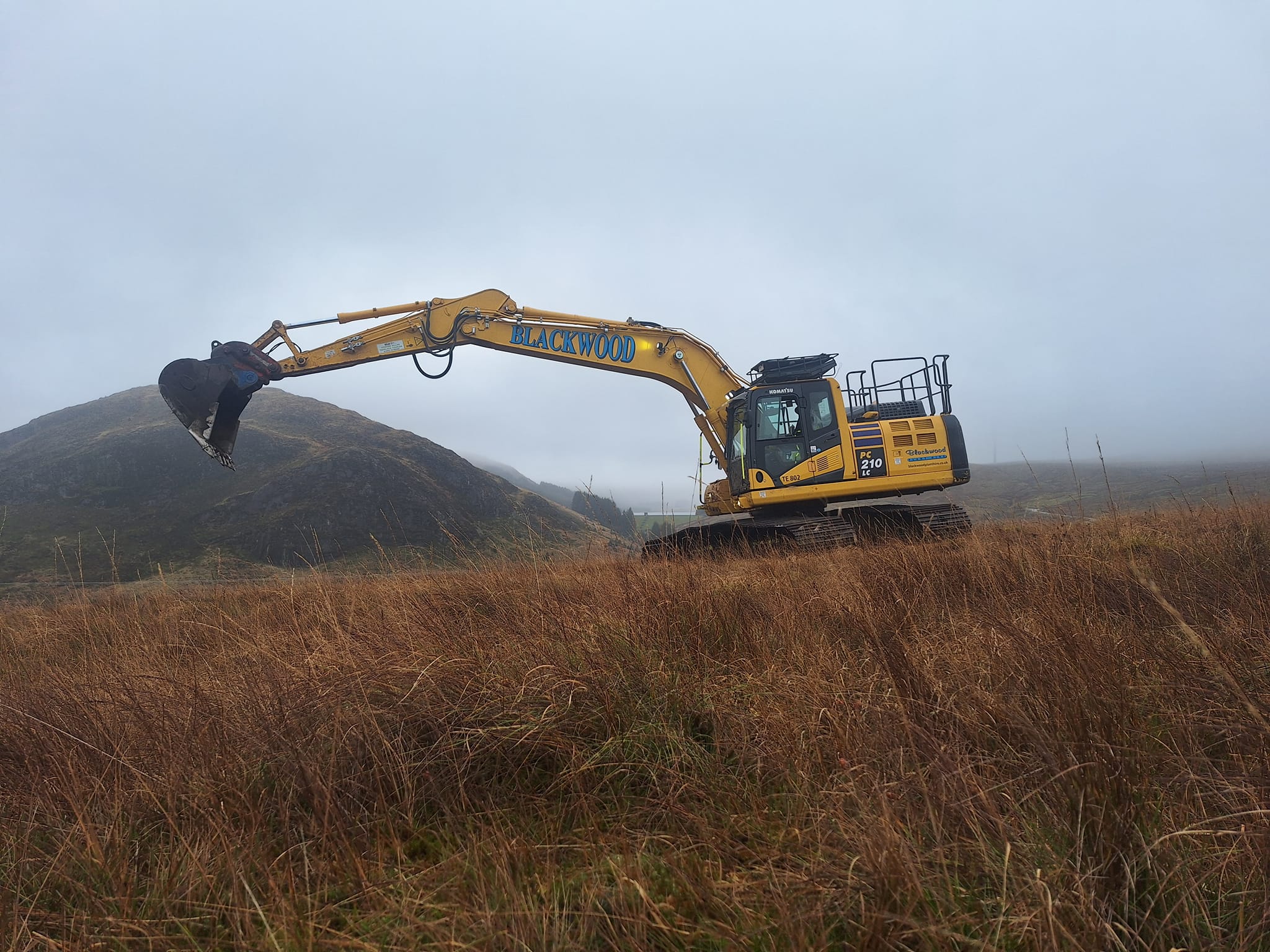 Bulldozer on forestry site